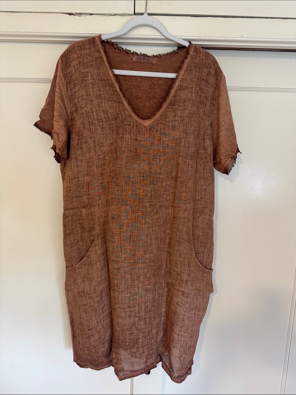 Gigi Moda -made in Italy, chic linen Dress - one size